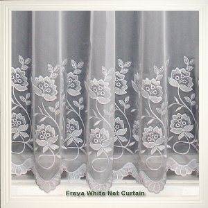 FREYA WHITE EMBROIDERED VOILE limited stock