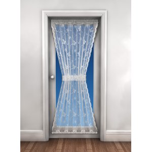 BUTTERFLY WHITE DOOR CURTAIN
