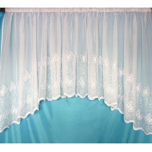 BUTTERFLY WHITE EMBROIDERED VOILE JARDINIERE