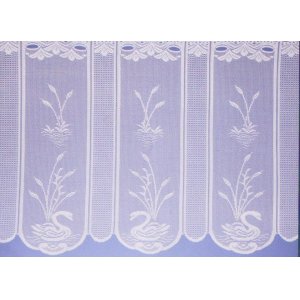 SWAN CAFE CURTAIN WHITE
