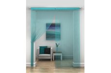 TURQUOISE  STRING CURTAINS PRICED PER PAIR