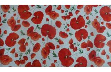 POPPY PVC TABLE COVERING 140CM WIDE CHANGE QUANTITY IN THE BOX PRICED PER METRE