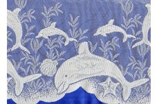CREAM DOLPHINS CAFE CURTAIN limited stock available