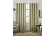 Luton Citron eyelet top curtains Themal  interlined