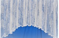 Sherwood Forest white  lace curtain jardiniere