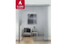FR Treated Silver string curtains priced per pair