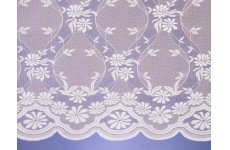 CAMBRIDGE  NET CURTAIN:vintage lace look  priced per metre discontinued limited stock