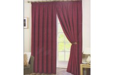 PERTH RED READY MADE CURTAINS: