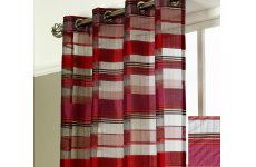 COMO CERISE/ RED ORGANZA PANEL 54inches drop x 55inches wide price is each panel
