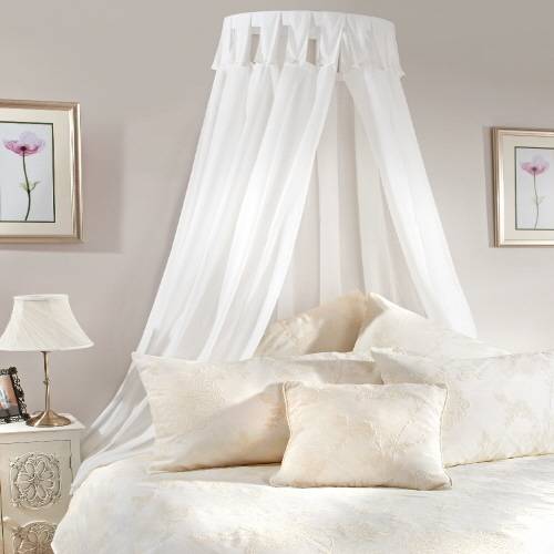 BED CANOPY RAIL:CURTAINS NOT INCLUDED - Net Curtain 2 Curtains