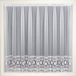 ZOE WHITE MACRAME LACE CURTAIN