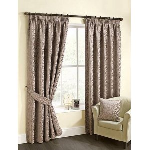 BELLA MINK PENCIL PLEAT TOP CURTAINS