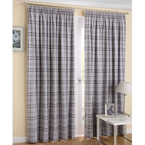 HIGHLAND GREY READY MADE CURTAINS