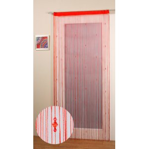 SPARKLE RED STRING PANEL: 100CM WIDE