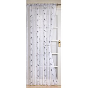 PERTH WHITE/BLACK VOILE PANEL