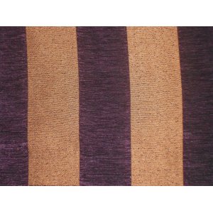 OPULENCE STRIPE GOLD/AUBERGINE FABRIC