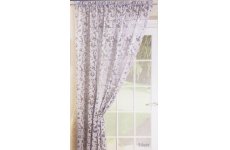 RHAPSODY CURTAIN PANEL SILVER OR IVORY