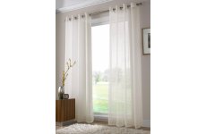 IVORY RINGTOP VOILE PANELS LAST PAIR 90 INCH DROP X 59 INCH WIDE EACH PANEL