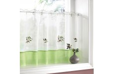 OLIVES CAFE CURTAIN 18 INCH DROP X 59 INCH WIDE PANELS ONLY 2 LEFT