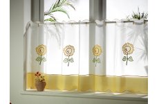 SUNFLOWER CAFE CURTAIN  VOILE PANELS