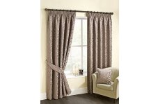 BELLA MINK PENCIL PLEAT TOP CURTAINS