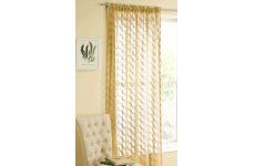 DIAMONDS LATTE CURTAIN PANEL 55 INCHES WIDE