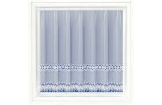 HAYLEY WHITE VOILE WITH MACRAME LACE