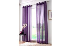 PURPLE PLAIN RINGTOP/EYELET PANEL 150cm