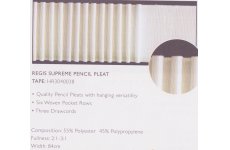 3.5 INCH CURTAIN TAPE RUFFLETTE REGIS:price per metre