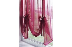 PLAIN VOILE TIE BLIND MAROON: