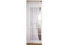 MAYFAIR  WHITE VOILE PANEL:EACH PANEL 140CM WIDE