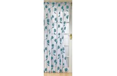 SICILY WHITE/TEAL PANEL 59 inch wide panels