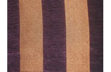 OPULENCE STRIPE GOLD/AUBERGINE FABRIC